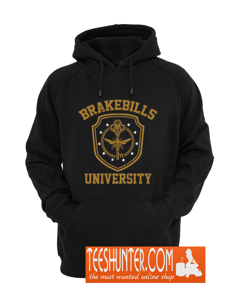 university blue and black hoodie