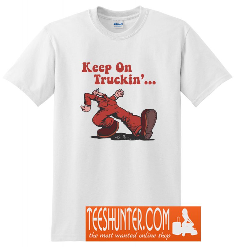 robert crumb keep on truckin t shirt