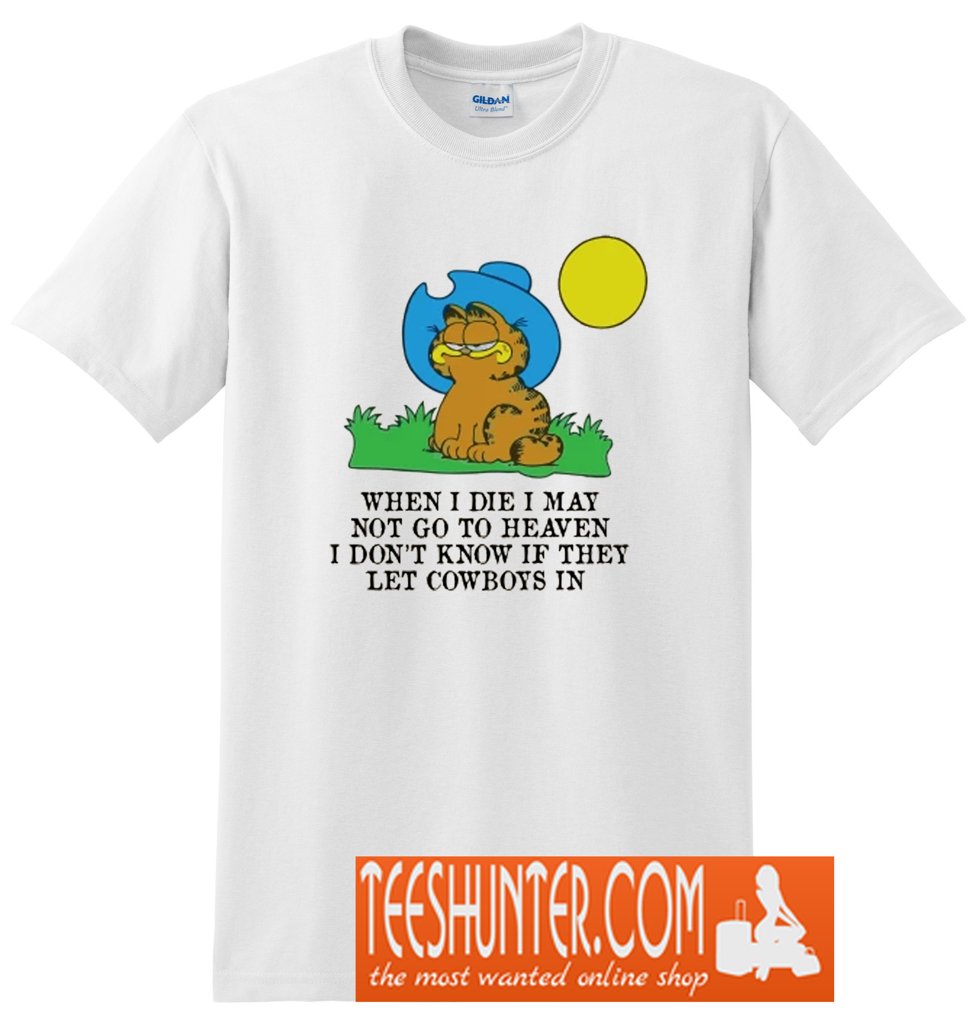 garfield when i die cowboy shirt