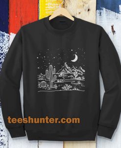 Desert starry night Sweatshirt TPKJ3