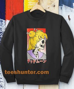 Japanese Letter Skull sailormoon Sweatshirt TPKJ3