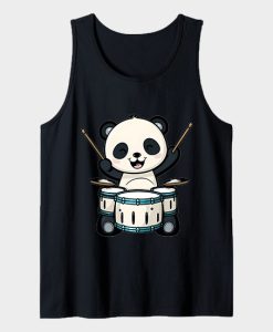 Cute Panda Playing Drums Tanktop TPKJ3