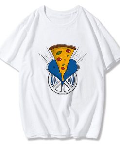 Pizza lover peace love pizza art T-Shirt TPKJ3